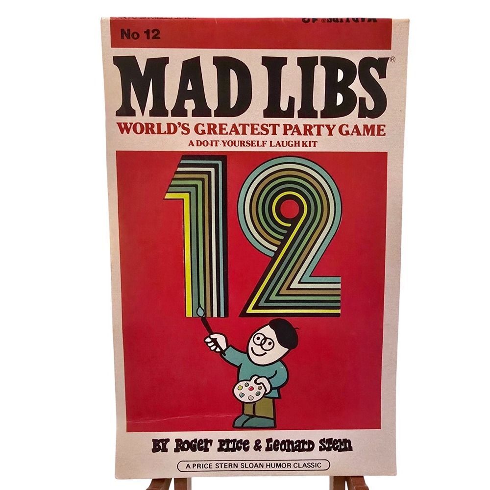 Vintage 1980 Mad Libs No 12 Worlds Greatest Party Game Paperback Book Retro